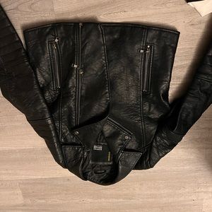 picture is upside down.. leather jacket